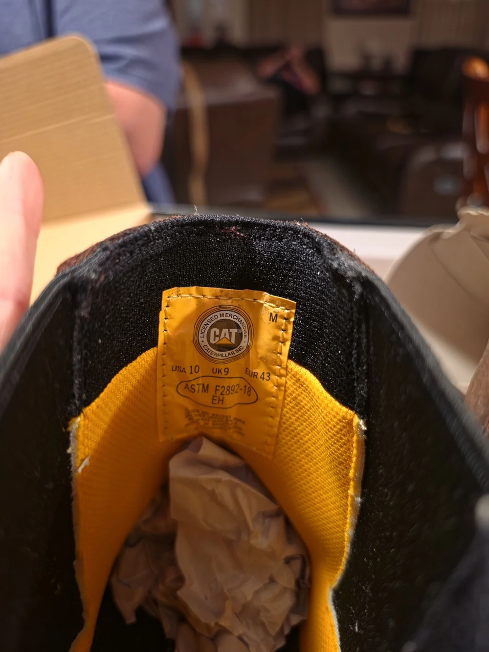 Caterpillar CAT Wheelbase Soft Toe Work Boots – Men’s Size 10